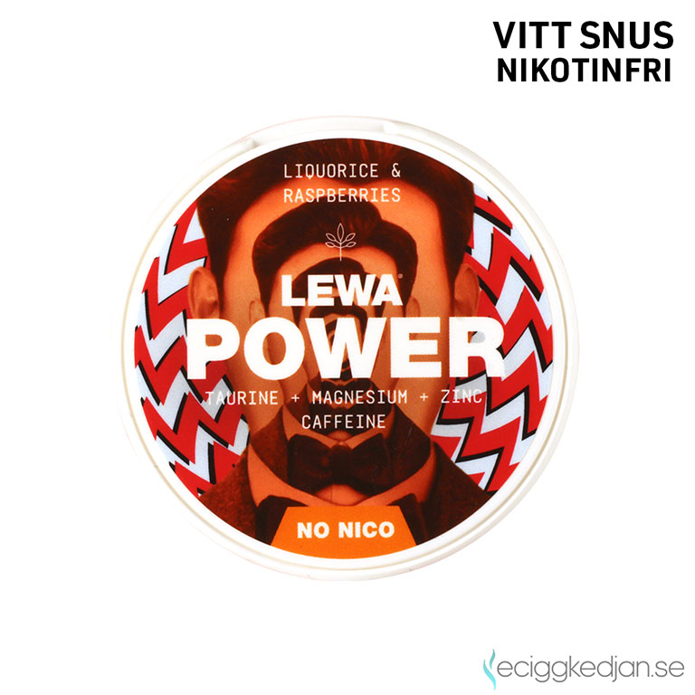 Lewa POWER | Liqurice Raspberries | Nikotinfritt Snus