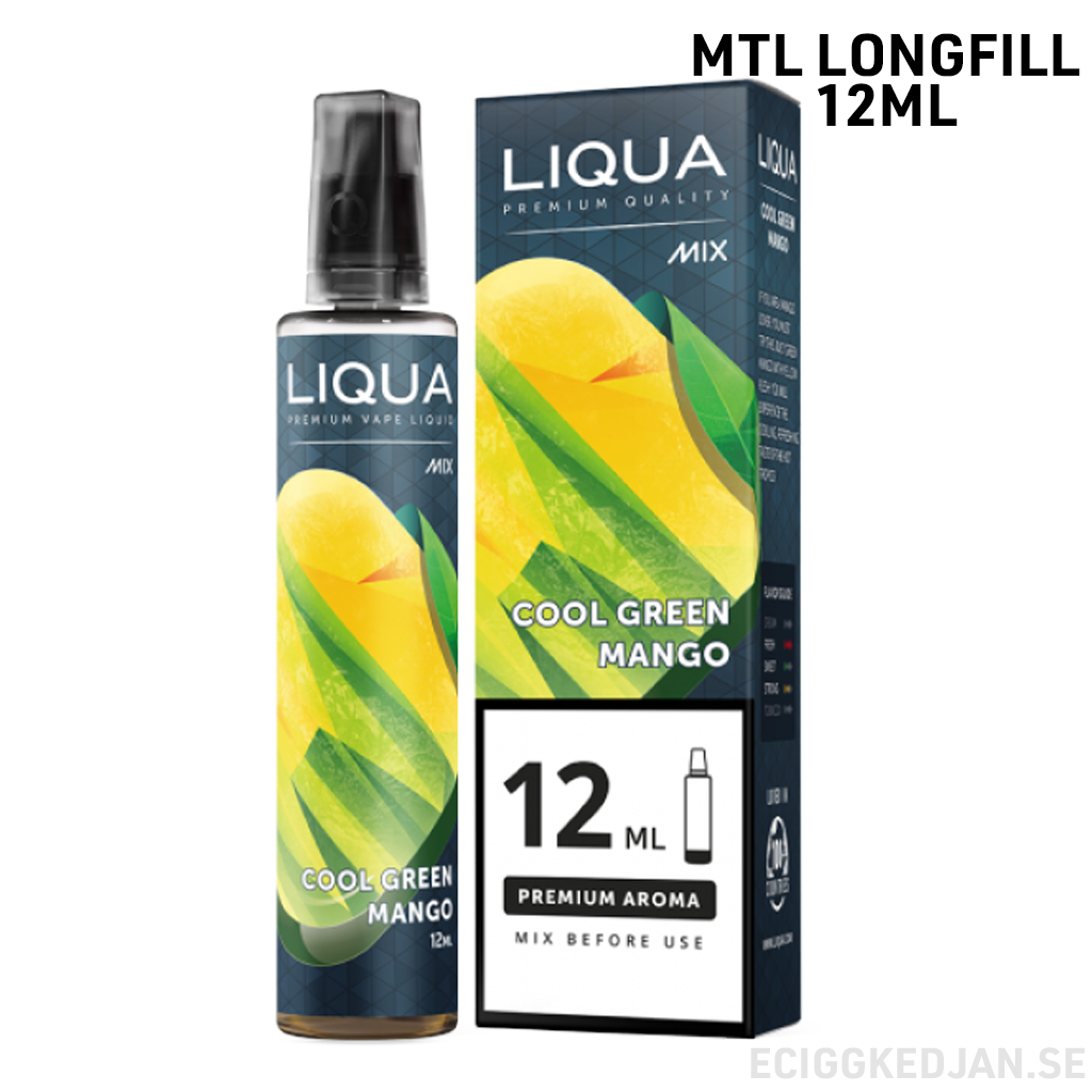 Liqua | Cool Green Mango | MTL | 12ml LONG FILL