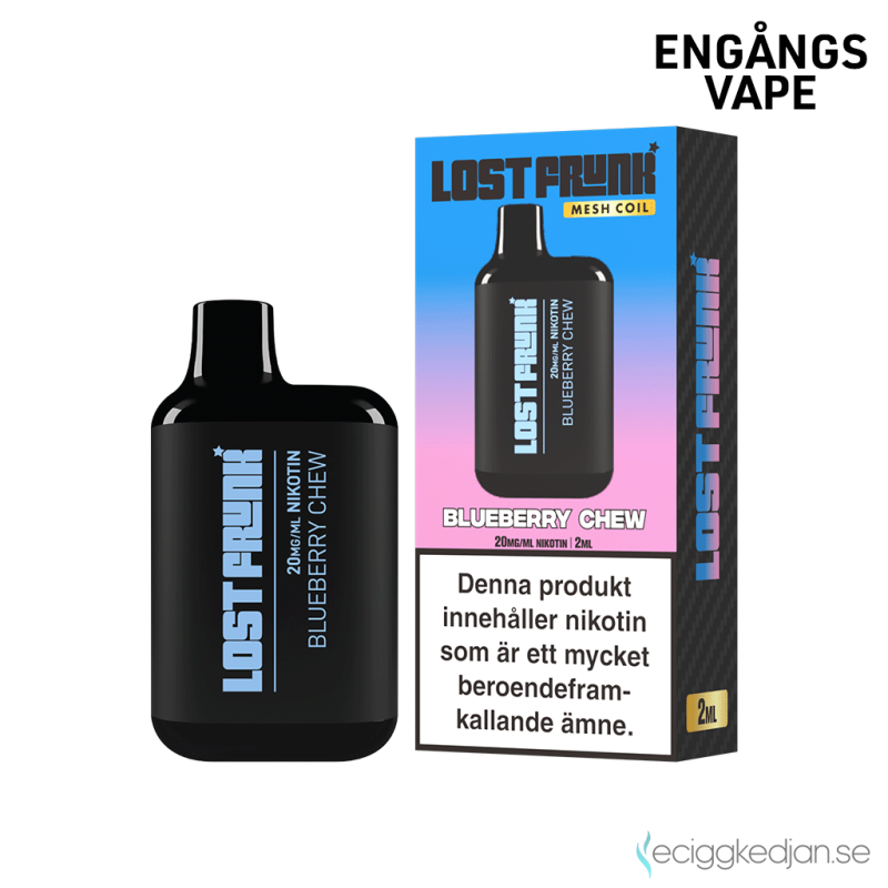 Lost Frunk Mesh | Blueberry Chew Engångs Vape 20mg