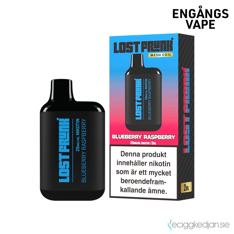 Lost Frunk Mesh | Blueberry Raspberry Engångs Vape 20mg