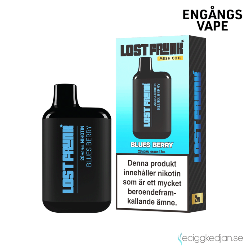 Lost Frunk Mesh | Blues Berry Engångs Vape 20mg