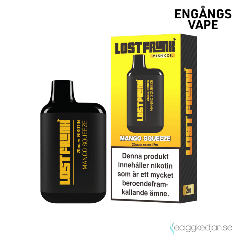 Lost Frunk Mesh | Mango Squeeze Engångs Vape 20mg