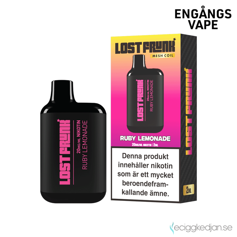 Lost Frunk Mesh | Ruby Lemonade Engångs Vape 20mg