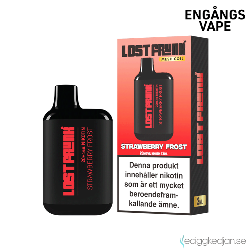 Lost Frunk Mesh | Strawberry Frost Engångs Vape 20mg