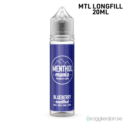 Menthol Mania | Blueberry Menthol | MTL | 20ml Longfill