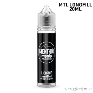 Menthol Mania | Licorice Menthol | MTL | 20ml Longfill