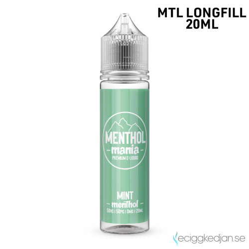 Menthol Mania | Mint Menthol | MTL | 20ml Longfill