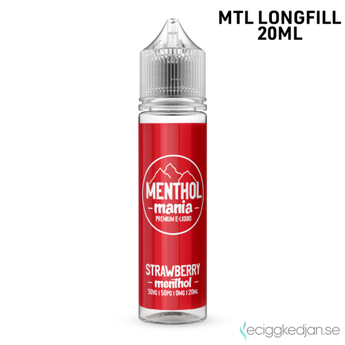 Menthol Mania | Strawberry Menthol | MTL | 20ml Longfill