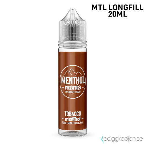 Menthol Mania | Tobacco Menthol | MTL | 20ml Longfill