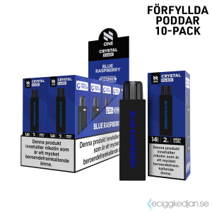 Pod Click Mesh | N One Crystal | Blue Raspberry | Förfylld 14mg Pod | 10pack