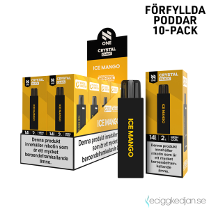 Pod Click Mesh | N One Crystal | Ice Mango | Förfylld 14mg Pod | 10pack
