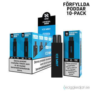Pod Click Mesh | N One Crystal | Ice Mint | Förfylld 14mg Pod | 10pack