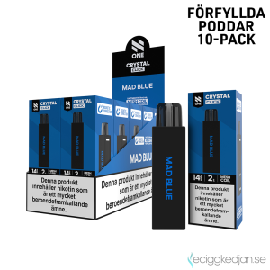 Pod Click Mesh | N One Crystal | Mad Blue | Förfylld 14mg Pod | 10pack