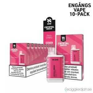 N One Crystal Cube | Fizzy Cherry | Engångs Vape | 20mg | 10pack