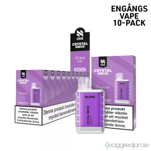 N One Crystal Cube | Grape Ice | Engångs Vape | 20mg | 10pack