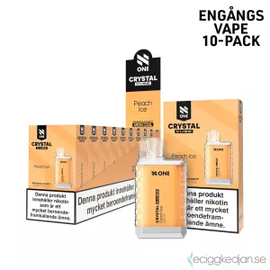 N One Crystal Cube | Peach Ice | Engångs Vape | 20mg | 10pack
