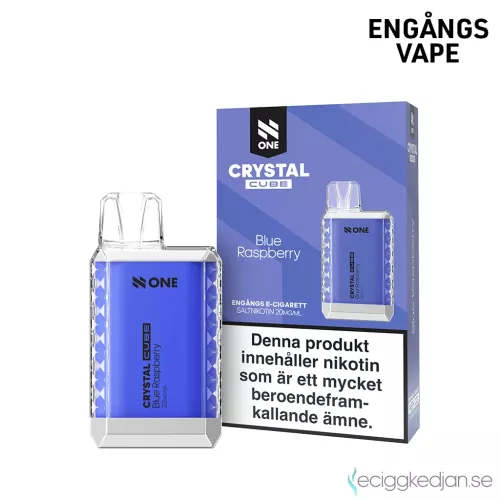 N One Crystal Cube | Blue Raspberry | Engångs Vape | 20mg