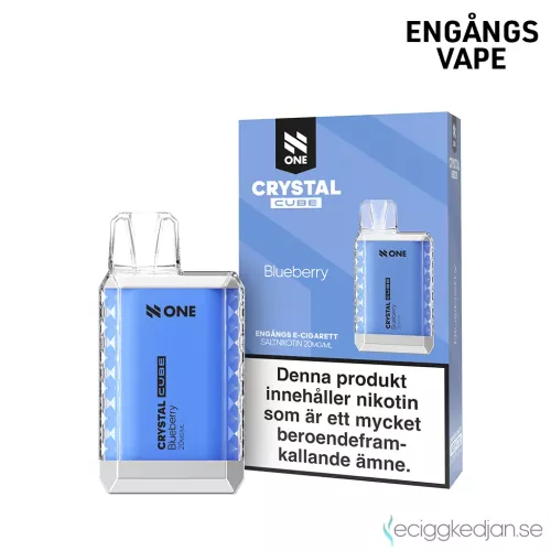 N One Crystal Cube | Blueberry | Engångs Vape | 20mg
