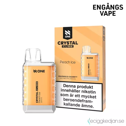 N One Crystal Cube | Peach Ice | Engångs Vape | 20mg