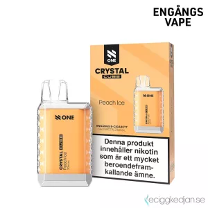 N One Crystal Cube | Peach Ice | Engångs Vape | 20mg
