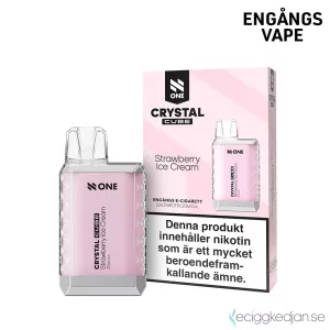 N One Crystal Cube | Strawberry Ice Cream | Engångs Vape | 20mg