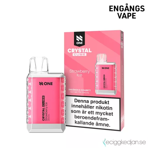 N One Crystal Cube | Strawberry Ice | Engångs Vape | 20mg