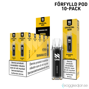 N One Crystal PRO Pod | Banana Ice | Förfylld Pod | 10pack
