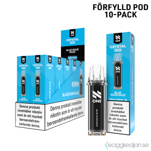 N One Crystal PRO Pod | Blue Sour Razz | Förfylld Pod | 10pack