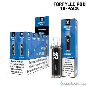 N One Crystal PRO Pod | Blueberry | Förfylld Pod | 10pack