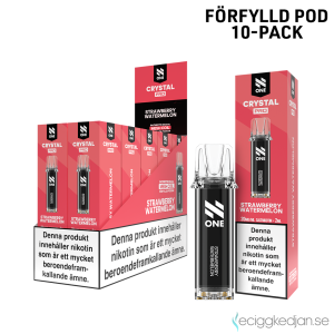 N One Crystal PRO Pod | Strawberry Watermelon | Förfylld Pod | 10pack