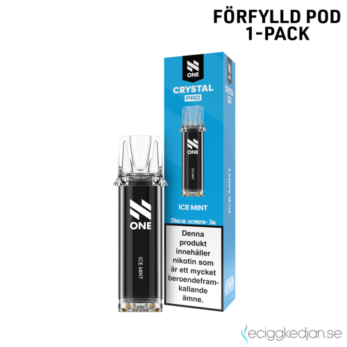 N One Crystal PRO Pod | Ice Mint | Förfylld Pod