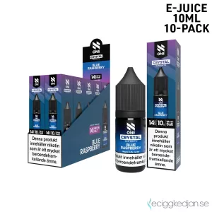 N One | Blue Raspberry | 10ml E-Juice | 14mg Saltnikotin | 10pack