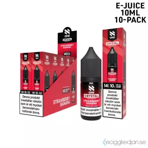 N One | Strawberry Banana | 10ml E-Juice | 14mg Saltnikotin | 10pack