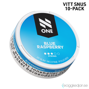 N One Slim | Blue Raspberry | All White | 10pack