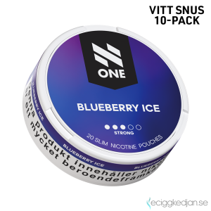 N One Slim | Blueberry Ice | All White | 10pack