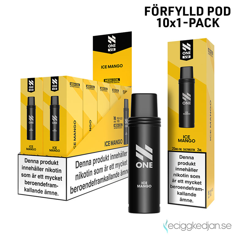 N One Mesh Pod V2 | Ice Mango | Förfylld Pod | 10pack