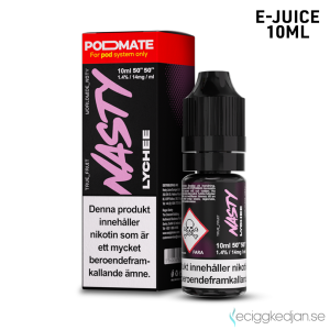 Nasty Podmate Salts | Lychee | 10ml E-Juice | 14mg Saltnikotin