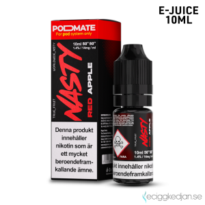 Nasty Podmate Salts | Red Apple | 10ml E-Juice | 14mg Saltnikotin
