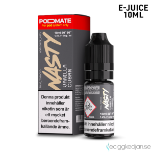 Nasty Podmate Salts | Vanilla Cuban | 10ml E-Juice | 14mg Saltnikotin