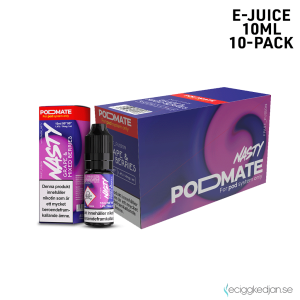 Nasty Podmate Salts | Grape Mix Berries | 10ml E-Juice | 14mg Saltnikotin | 10pack