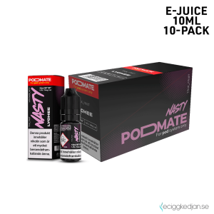 Nasty Podmate Salts | Lychee | 10ml E-Juice | 14mg Saltnikotin | 10pack