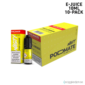 Nasty Podmate Salts | Peach Lemonade | 10ml E-Juice | 14mg Saltnikotin | 10pack
