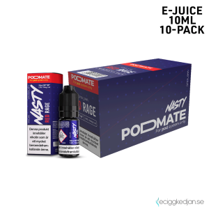 Nasty Podmate Salts | Red Rage | 10ml E-Juice | 14mg Saltnikotin | 10pack