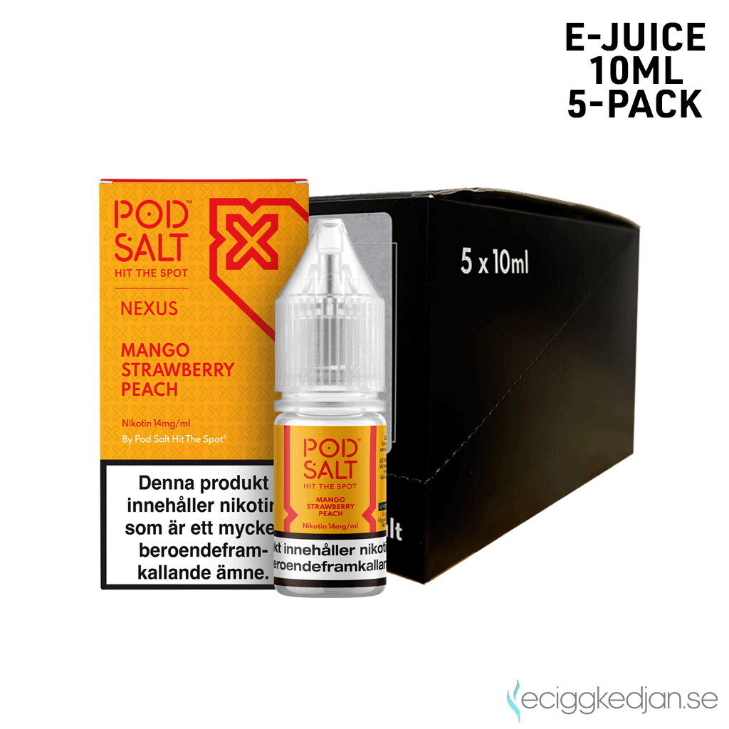 Nexus | Mango Strawberry Peach | 10ml E-Juice | 14mg Saltnikotin | 5pack