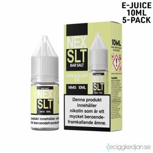 NEX SLT ICE | Citrus Blast Ice | 10ml E-Juice | 14mg Saltnikotin | 5pack