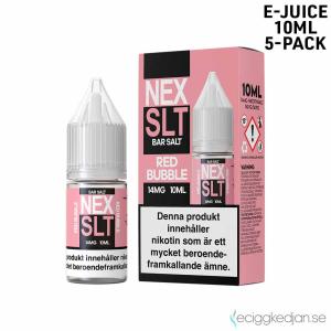 NEX SLT Sweets | Red Bubble | 10ml E-Juice | 14mg Saltnikotin | 5pack