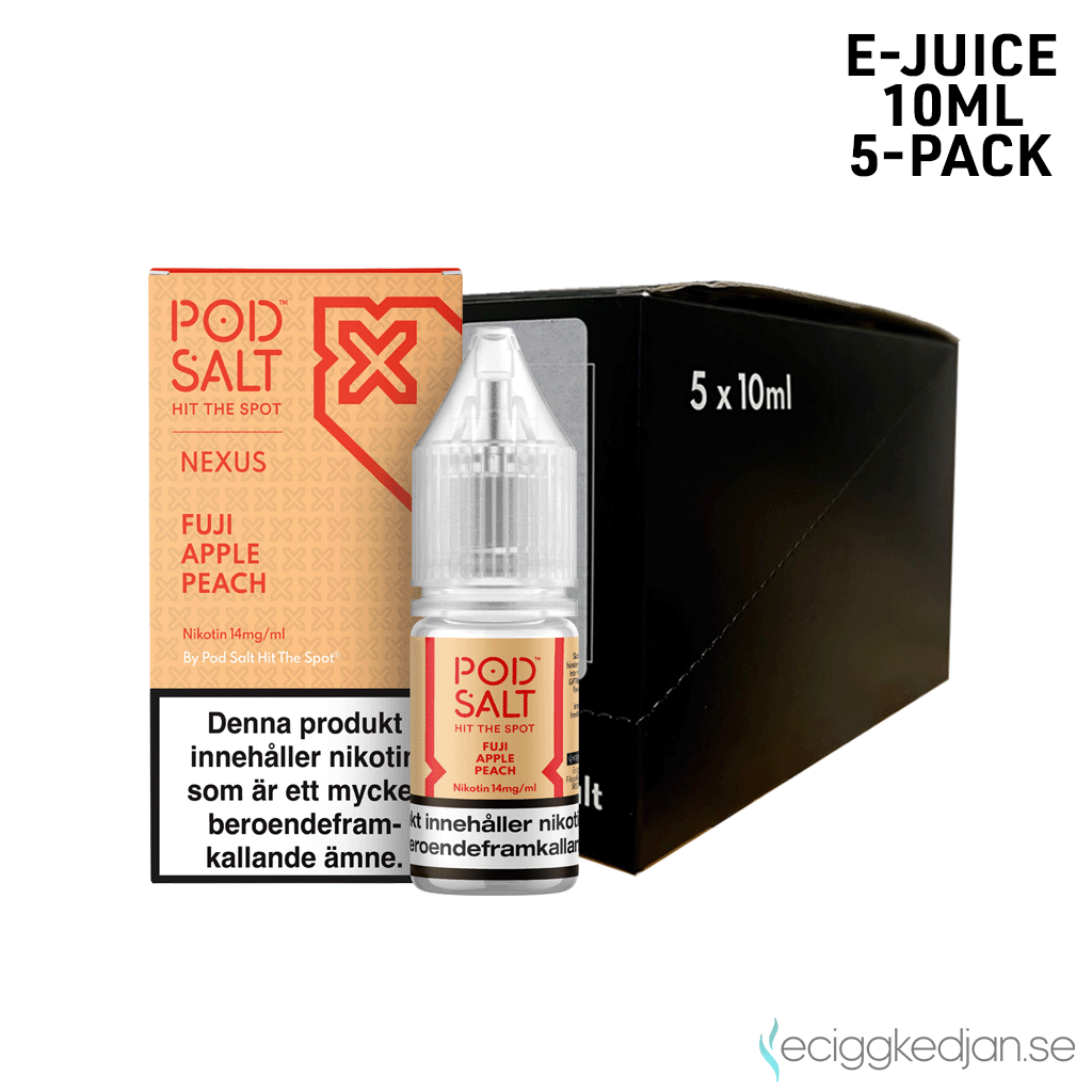 Nexus | Fuji Apple Peach | 10ml E-Juice | 14mg Saltnikotin | 5pack