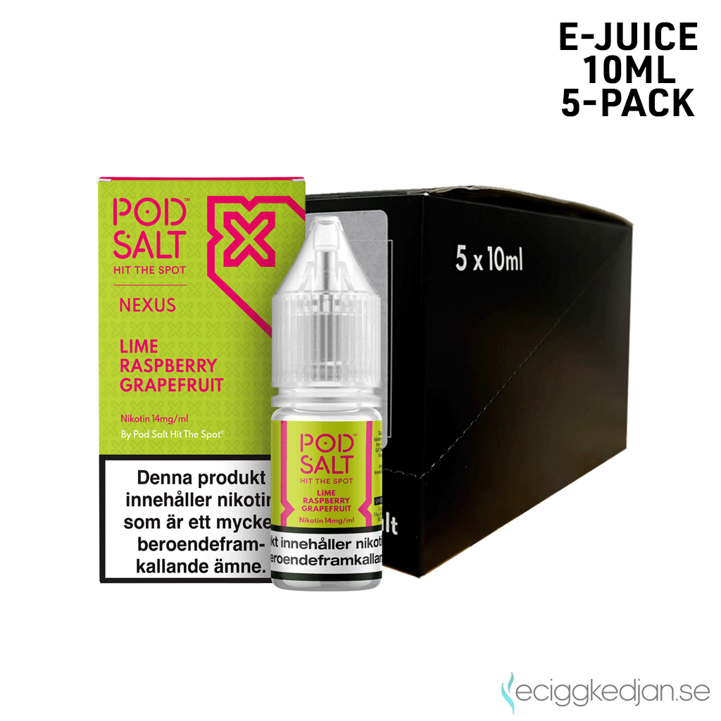 Nexus | Lime Raspberry Grapefruit | 10ml E-Juice | 14mg Saltnikotin | 5pack