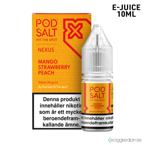 Nexus | Mango Strawberry Peach | 10ml E-Juice | 14mg Saltnikotin