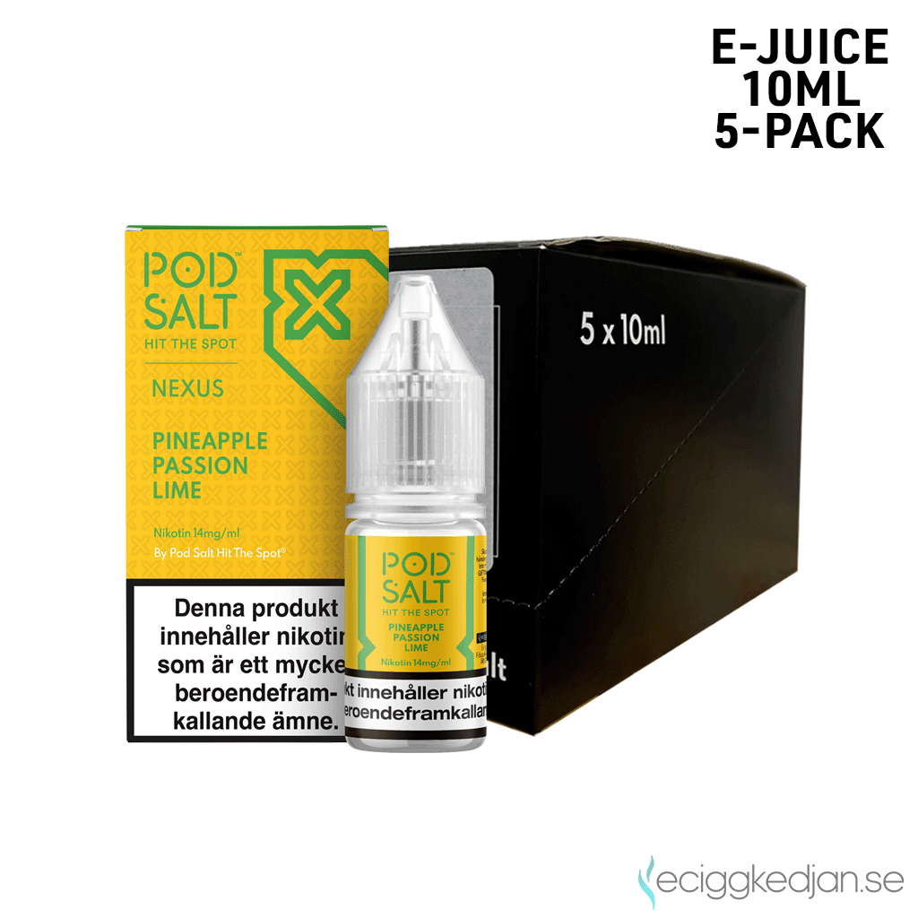 Nexus | Pineapple Passion Lime | 10ml E-Juice | 14mg Saltnikotin | 5pack